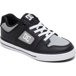 DC tenisówki chłopięce Pure Elastic 35 szare/czarne. Szare buty chłopięce sportowe DC, bez wzorów, na sznurówki. Za 242,00 zł.