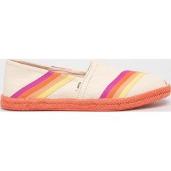 Toms - Espadryle Classic. Brązowe espadryle damskie Toms, bez wzorów, z gumy, bez obcasa, na obcasie. W wyprzedaży za 179,90 zł.