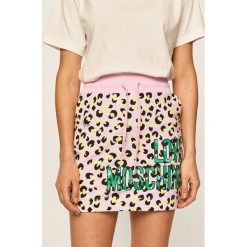 Love Moschino - Spódnica. Spódniczki damskie Love Moschino, na co dzień, z nadrukiem, z elastanu, casualowe, mini, proste. W wyprzedaży za 529,90 zł.