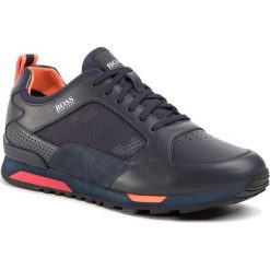 Sneakersy BOSS - Parkour Runn 50428483 10214599 01 Dark Blue 401. Niebieskie sneakersy męskie Boss, na co dzień, bez wzorów, z zamszu, eleganckie, bez zapięcia. Za 849,00 zł.