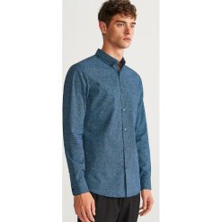Wzorzysta koszula slim fit - Czarny. Czarne koszule męskie slim Reserved, l. Za 99,99 zł.