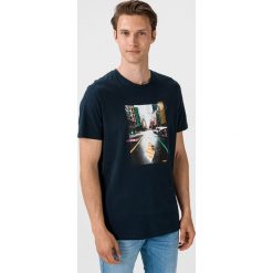 Jack & Jones Luciano Koszulka Niebieski. Niebieskie podkoszulki męskie Jack & Jones, s, z nadrukiem, z bawełny, z krótkim rękawem. Za 66,95 zł.