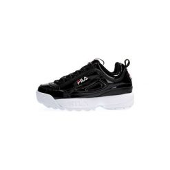 Buty Fila 1010608 DISRUPTOR M LOW. Czarne trampki i tenisówki damskie Fila, bez wzorów, bez zapięcia. Za 458,95 zł.