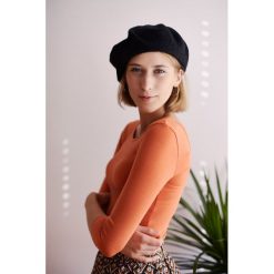 Bluzka Lovoa ceglasta rękaw 3/4 XXS pomarańczowy. Pomarańczowe bluzki damskie marki Marie Zélie, s, w paski, z elastanu, z dekoltem na plecach, bez rękawów. W wyprzedaży za 43,50 zł.