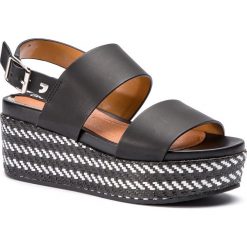 Espadryle GIOSEPPO - Serres 48567 Black. Czarne espadryle damskie marki Gioseppo, ze skóry ekologicznej, na obcasie. Za 259,00 zł.