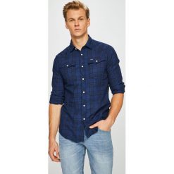 G-Star Raw - Koszula. Niebieskie koszule męskie G-Star RAW, xxl, bez wzorów, z bawełny, klasyczne, z klasycznym kołnierzykiem, z długim rękawem. W wyprzedaży za 239,90 zł.