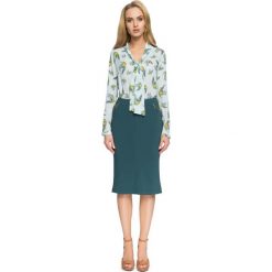 Zielona Elegancka Spódnica Rybka ze Złotymi Suwakami. Zielone spódnice wieczorowe Molly.pl, l, z tkaniny, midi. Za 84,90 zł.