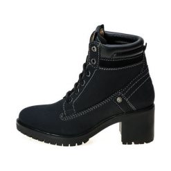 Wrangler Botki Damskie Sierra Nubuck Niebieskie, 40. Niebieskie botki damskie marki Wrangler, z nubiku, eleganckie, za kostkę, na niskim obcasie, na sznurówki. W wyprzedaży za 277,00 zł.