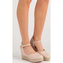ESPADRYLE NA PLATFORMIE. Czerwone espadryle damskie SEASTAR, bez wzorów, bez obcasa, na platformie. Za 114,90 zł.