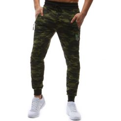 Spodnie dresowe męskie: Spodnie męskie dresowe woodland camo (ux1199)