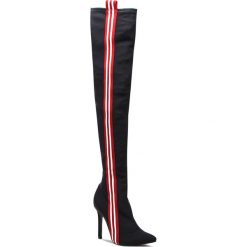 Muszkieterki SCHUTZ - S 01722 0100 0001 U Black. Czarne kozaki damskie Schutz, z materiału, na wysokim obcasie. W wyprzedaży za 539,00 zł.