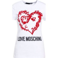 Odzież damska: Love Moschino Tshirt z nadrukiem white