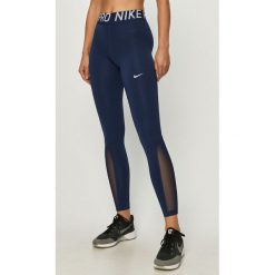 Nike - Legginsy. Niebieskie spodnie damskie Nike, s, z elastanu. Za 169,90 zł.