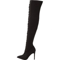 ALDO KIANIEL Kozaki na obcasie black. Czarne kowbojki damskie ALDO, z materiału, na obcasie. Za 579,00 zł.