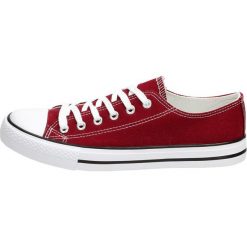 Bordowe trampki, buty damskie ATLETICO CNSD. Czerwone trampki i tenisówki damskie Atletico, bez wzorów, z tkaniny, bez zapięcia. W wyprzedaży za 49,00 zł.