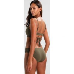 Stroje kąpielowe damskie: Seafolly SEAFOLLY TWIST BAND HIPSTER Dół od bikini dark olive