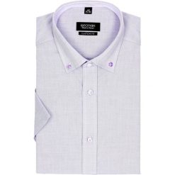 Koszule męskie: koszula bexley 2511 krótki rękaw custom fit fiolet