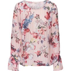 Bluzki damskie: Bluzka w kwiaty bonprix różowo-lila w kwiaty