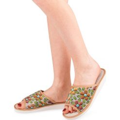 Kapcie damskie Natural Style NS-053 Brązowe. Pomarańczowe kapcie damskie NATURAL STYLE, z bawełny. Za 29,00 zł.