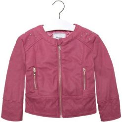 Kurtka w kolorze ciemnoróżowym. Różowe kurtki dziewczęce Mayoral, Lemon Fashion. W wyprzedaży za 104,95 zł.