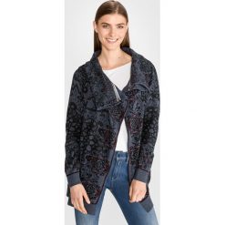 Desigual Moira Cardigan Niebieski. Niebieskie bluzy damskie Desigual, m, bez wzorów, z bawełny, bez rękawów, bez kaptura. Za 516,95 zł.