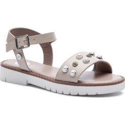 Sandały GIOSEPPO - Merignac 47872 Beige. Brązowe sandały dziewczęce Gioseppo, ze skóry. W wyprzedaży za 169,00 zł.