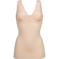 Top wyszczuplający Level 2 bonprix cielisty. Brązowe bielizna damska wyszczuplająca marki bonprix. Za 99,99 zł.