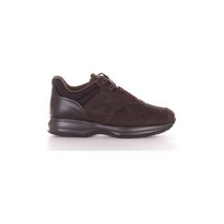 Buty Hogan HXM00N0AL30JEE. Czarne trampki męskie Hogan, bez wzorów, bez zapięcia. Za 922,41 zł.
