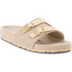 Chodaki damskie: Klapki BIRKENSTOCK - Vaduz 1008508 Allover Taupe