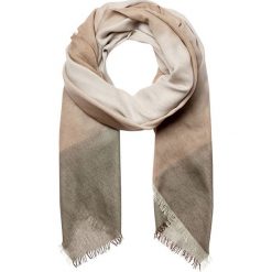 Chusty damskie: Chusta w kolorze szaro-kremowo-beżowym – 180 x 90 cm