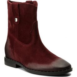 Buty zimowe damskie: Botki R.POLAŃSKI – 0880 Bordo Zamsz Olej