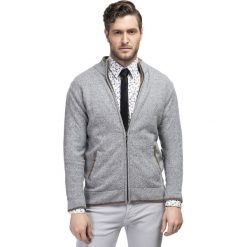Sweter TOMASSO SWPR000124. Szare swetry męskie Giacomo Conti, m, bez wzorów, z wełny, klasyczne, z klasycznym kołnierzykiem, bez kaptura. Za 229,00 zł.