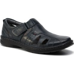 Sandały LASOCKI FOR MEN - MI18-276-05 Navy. Niebieskie klapki męskie Lasocki For Men, ze skóry, bez zapięcia. Za 159,99 zł.