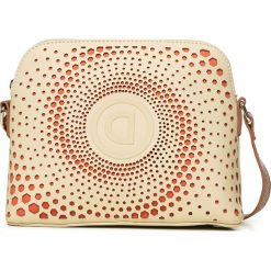 Desigual Torebka Beżowy. Brązowe torebki klasyczne damskie Desigual, w paski, z materiału, bez dodatków. Za 307,95 zł.