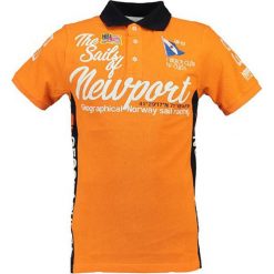 Koszulka polo "Kayport" w kolorze granatowym. Niebieskie koszulki polo męskie Geographical Norway Men, s, z nadrukiem, z bawełny, polo, bez rękawów. W wyprzedaży za 90,95 zł.