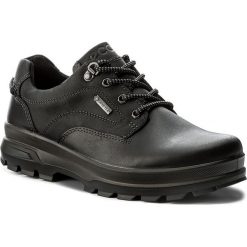 Półbuty ECCO - Rugged Track GORE-TEX 83803451707 Black/Black. Czarne półbuty męskie ecco, na co dzień, bez wzorów, ze skóry, klasyczne, bez zapięcia. Za 759,90 zł.