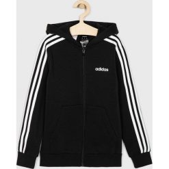 Adidas Performance - Bluza dziecięca 140-176 cm. Czarne bluzy chłopięce Adidas, bez wzorów, z bawełny, bez rękawów, z kapturem. Za 179,90 zł.