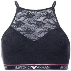 Biustonosz braletka Emporio Armani Underwear 164147 9P218 00020. Czarne biustonosze Emporio Armani Underwear, bez wzorów, z elastanu. W wyprzedaży za 169,00 zł.