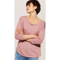 Oversize'owa bluzka - Różowy. Różowe bluzki damskie marki House, s, bez wzorów, bez kołnierzyka, bez rękawów. Za 45,99 zł.