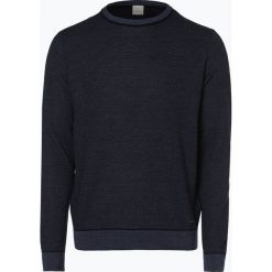 Bugatti - Sweter męski, niebieski. Niebieskie swetry męskie Bugatti, m, bez wzorów, z wełny, bez kołnierzyka, bez kaptura. Za 299,95 zł.