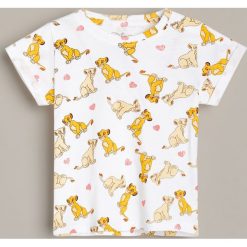 Bawełniany t-shirt Król Lew -. T-shirty damskie Reserved, l, bez wzorów, z bawełny, bez kołnierzyka. Za 29,99 zł.