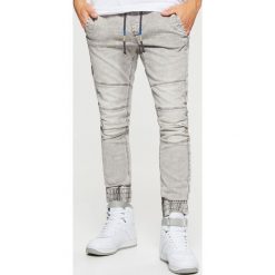Jeansy męskie: Jeansy slim jogger - Jasny szary
