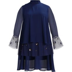 Sukienki hiszpanki: Lost Ink Plus SWING WITH BEE EMBELLISHMENT Sukienka letnia navy