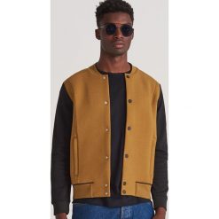Bluza bejsbolowa - Brązowy. Pomarańczowe bluzy męskie Reserved, s, bez wzorów, bez kołnierzyka, bez rękawów, bez kaptura. Za 179,99 zł.