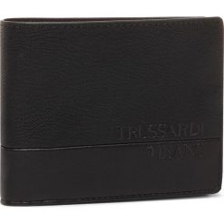 Duży Portfel Męski TRUSSARDI JEANS - Tekno Affair Wallet 71W00119 K299. Czarne portfele męskie Trussardi Jeans, bez wzorów, z jeansu. W wyprzedaży za 209,00 zł.