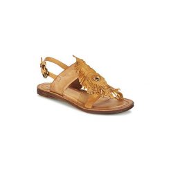Sandały Airstep / A.S.98 RAMOS. Pomarańczowe sandały damskie marki Airstep / A.S.98, bez wzorów, bez obcasa, bez zapięcia. Za 423,20 zł.