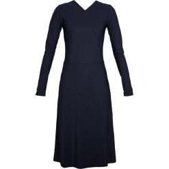 Filippa K FLARED SEAM DRESS Sukienka z dżerseju navy. Niebieskie sukienki damskie marki Filippa K, l, bez wzorów, z elastanu, bez kołnierzyka, bez rękawów. W wyprzedaży za 599,25 zł.