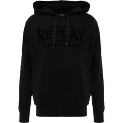 Replay Bluza z kapturem black. Niebieskie bluzy męskie rozpinane marki Replay. Za 409,00 zł.