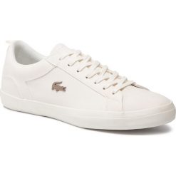Tenisówki LACOSTE - Lerond 119 4 Cma 7-37CMA004618C Off Wht/Off Wht. Białe półbuty męskie marki Lacoste, na co dzień, bez wzorów, z gumy, bez zapięcia. Za 399,99 zł.