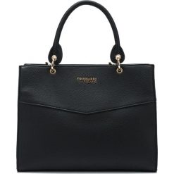 Trussardi Jeans Charlotte Torebka Czarny. Czarne torebki klasyczne damskie Trussardi Jeans, w paski, z poliesteru, bez dodatków. Za 774,95 zł.